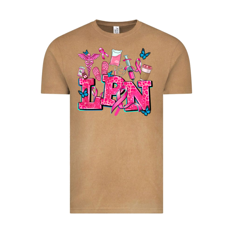 Lpn Cancer  Nurse With Vintage Tee by AdoDesignShop | Teevron