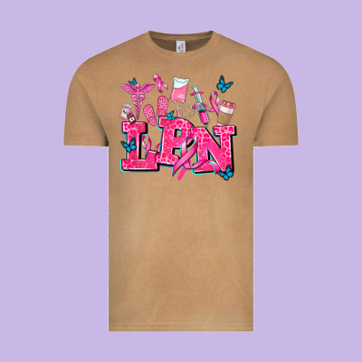 Lpn Cancer  Nurse With Vintage Tee Designed By Adodesignshop
