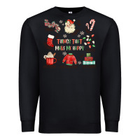 Black thing that make me happy Premium Sweatshirt - MaliasSmallBusiness