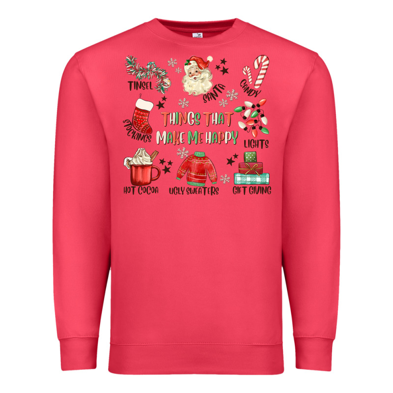 Thing That Make Me Happy Premium Sweatshirt by MaliasSmallBusiness | Teevron
