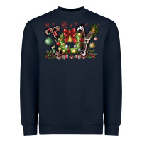 Navy Joy Heavyweight Sweatshirt - CowhideDigitalArt