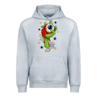 Heather Grey Zombie Hand with Eyeball Urban Hoodie - texasbilliewilder