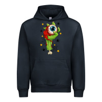 Navy Zombie Hand with Eyeball Urban Hoodie - texasbilliewilder