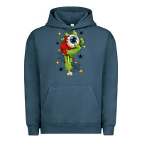 Pigment Midnight Navy Zombie Hand with Eyeball Urban Hoodie - texasbilliewilder