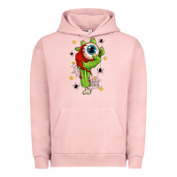 Pigment Salmon Zombie Hand with Eyeball Urban Hoodie - texasbilliewilder