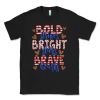 Black bold stripes bright stars brave hearts Classic Tee - JahusDesignShop