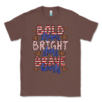 Chestnut bold stripes bright stars brave hearts Classic Tee - JahusDesignShop