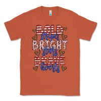 Copper bold stripes bright stars brave hearts Classic Tee - JahusDesignShop