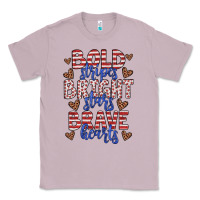 Lilac bold stripes bright stars brave hearts Classic Tee - JahusDesignShop