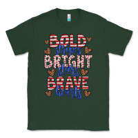 Sports Green bold stripes bright stars brave hearts Classic Tee - JahusDesignShop