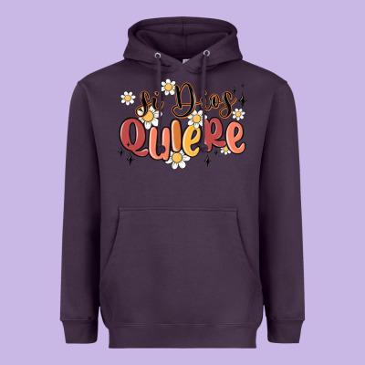 Si Dios Quiere Heavyweight Hoodie Designed By Maliassmallbusiness
