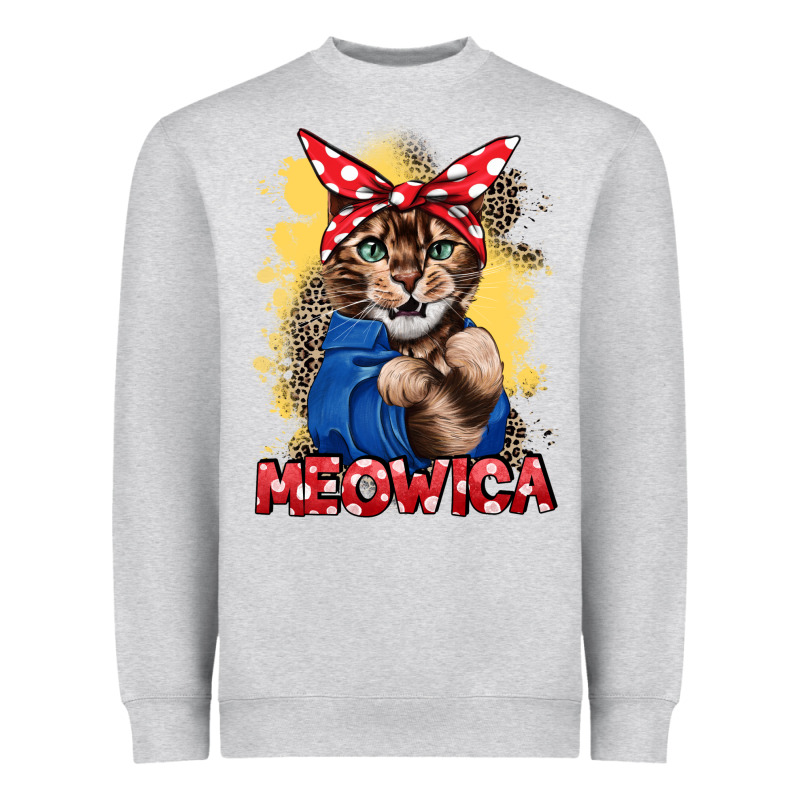 Meowica 4th Of July Heavyweight Sweatshirt by CowGirlArtShop | Teevron