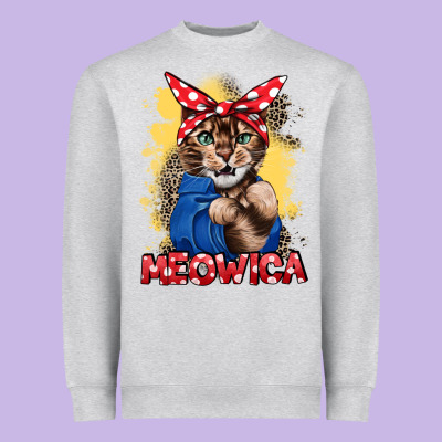 Meowica 4th Of July Heavyweight Sweatshirt Designed By Cowgirlartshop