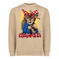 Mushroom Meowica 4th of july Heavyweight Sweatshirt - CowGirlArtShop