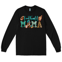 Black American football mama Long Sleeve Tee - Jasminsmagicworld