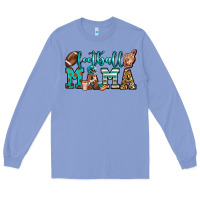 Colony Blue American football mama Long Sleeve Tee - Jasminsmagicworld