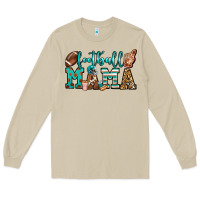 Mushroom American football mama Long Sleeve Tee - Jasminsmagicworld