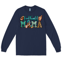 Navy American football mama Long Sleeve Tee - Jasminsmagicworld