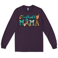 Plum American football mama Long Sleeve Tee - Jasminsmagicworld