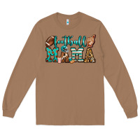 Toasted Coconut American football mama Long Sleeve Tee - Jasminsmagicworld