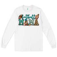 White American football mama Long Sleeve Tee - Jasminsmagicworld
