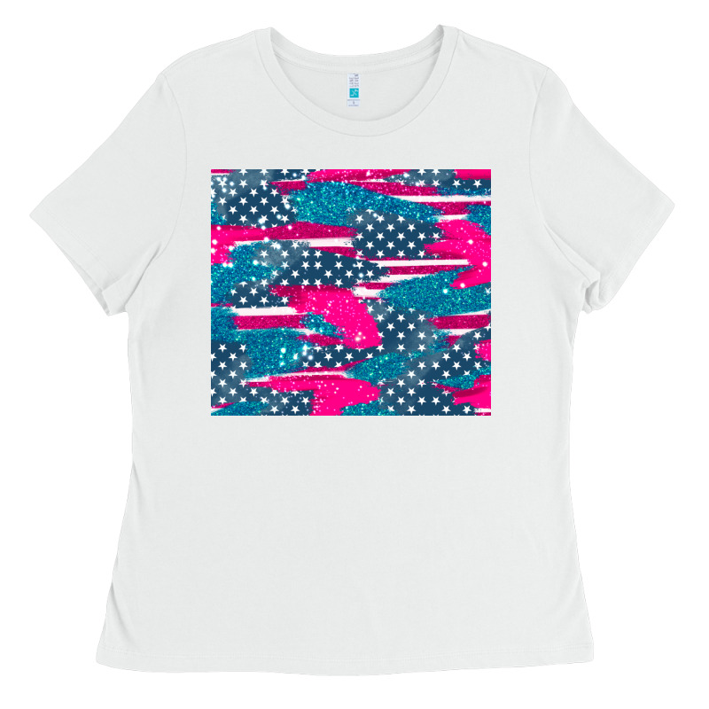 Usa Flag Ladies Tee by AdoDesignShop | Teevron