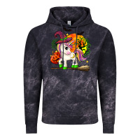 Cloud Black halloween unicorn Vintage Hoodie - Zillion Design Studio