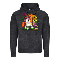 Vintage Black halloween unicorn Vintage Hoodie - Zillion Design Studio