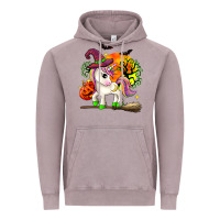 Vintage Zinc halloween unicorn Vintage Hoodie - Zillion Design Studio