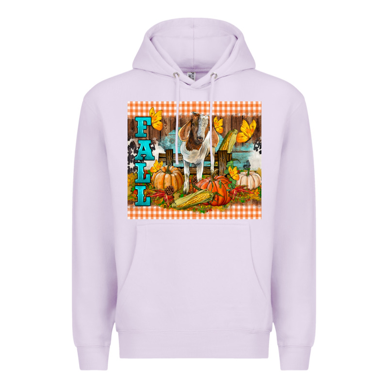 Fall With Baby Goat Premium Hoodie by LillyAllenDesigns | Teevron