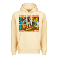 Pina Colada fall with baby goat Premium Hoodie - LillyAllenDesigns