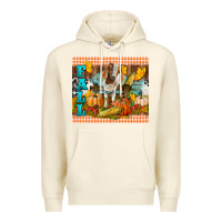 Sandshell fall with baby goat Premium Hoodie - LillyAllenDesigns