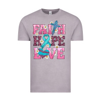 Vintage Zinc faith hope love  cross and ribbon Vintage Tee - HRA Design Shop