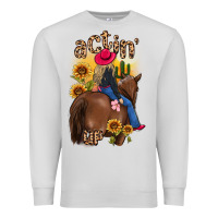 Dove Grey actin up malias Premium Sweatshirt - MaliasSmallBusiness