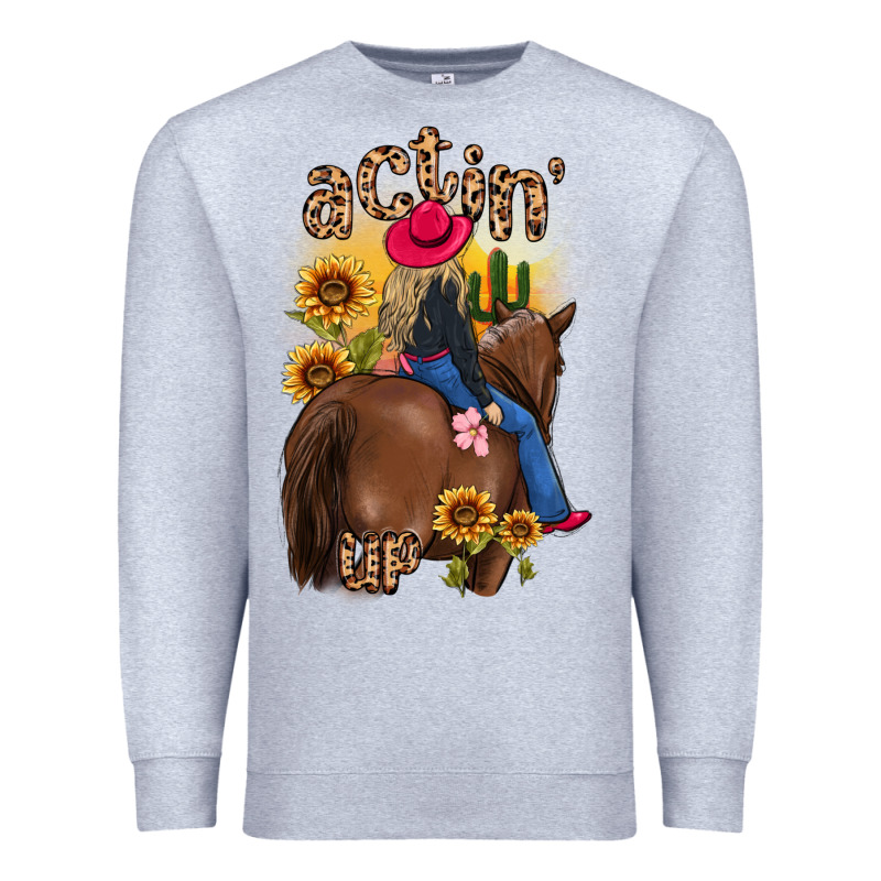 Actin Up Malias Premium Sweatshirt by MaliasSmallBusiness | Teevron