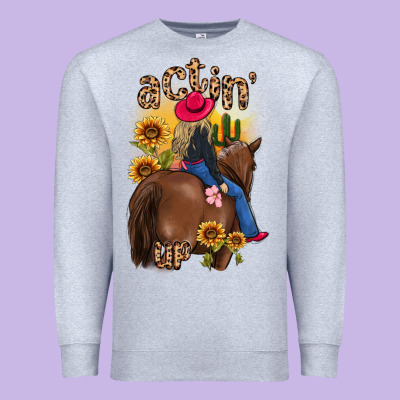 Actin Up Malias Premium Sweatshirt Designed By Maliassmallbusiness