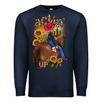 Navy actin up malias Premium Sweatshirt - MaliasSmallBusiness