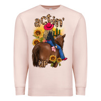 Pale Pink actin up malias Premium Sweatshirt - MaliasSmallBusiness