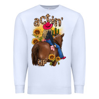 White actin up malias Premium Sweatshirt - MaliasSmallBusiness
