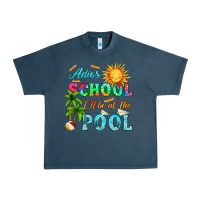 Midnight Navy adios school i ll be at the pool Urban Heavy Tee - HRA Design Shop