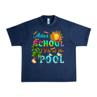 Navy adios school i ll be at the pool Urban Heavy Tee - HRA Design Shop