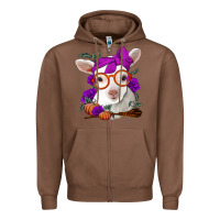Chestnut Cute baby lamb halloween Zipper Hoodie - Jasminsmagicworld