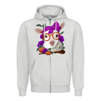 Dove Grey Cute baby lamb halloween Zipper Hoodie - Jasminsmagicworld