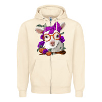 Sandshell Cute baby lamb halloween Zipper Hoodie - Jasminsmagicworld
