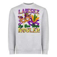 Heather Grey laissez les bon temps rouler Heavyweight Sweatshirt - FaDigitalArtStudio