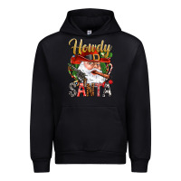 Black Howdy Santa Urban Hoodie - NancyCooperArtShop