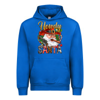 Cobalt Howdy Santa Urban Hoodie - NancyCooperArtShop