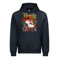 Navy Howdy Santa Urban Hoodie - NancyCooperArtShop