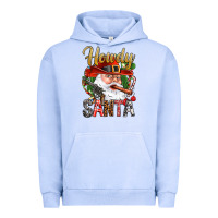 Pigment Grape Ice Howdy Santa Urban Hoodie - NancyCooperArtShop