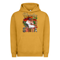 Pigment Peanut Butter Howdy Santa Urban Hoodie - NancyCooperArtShop